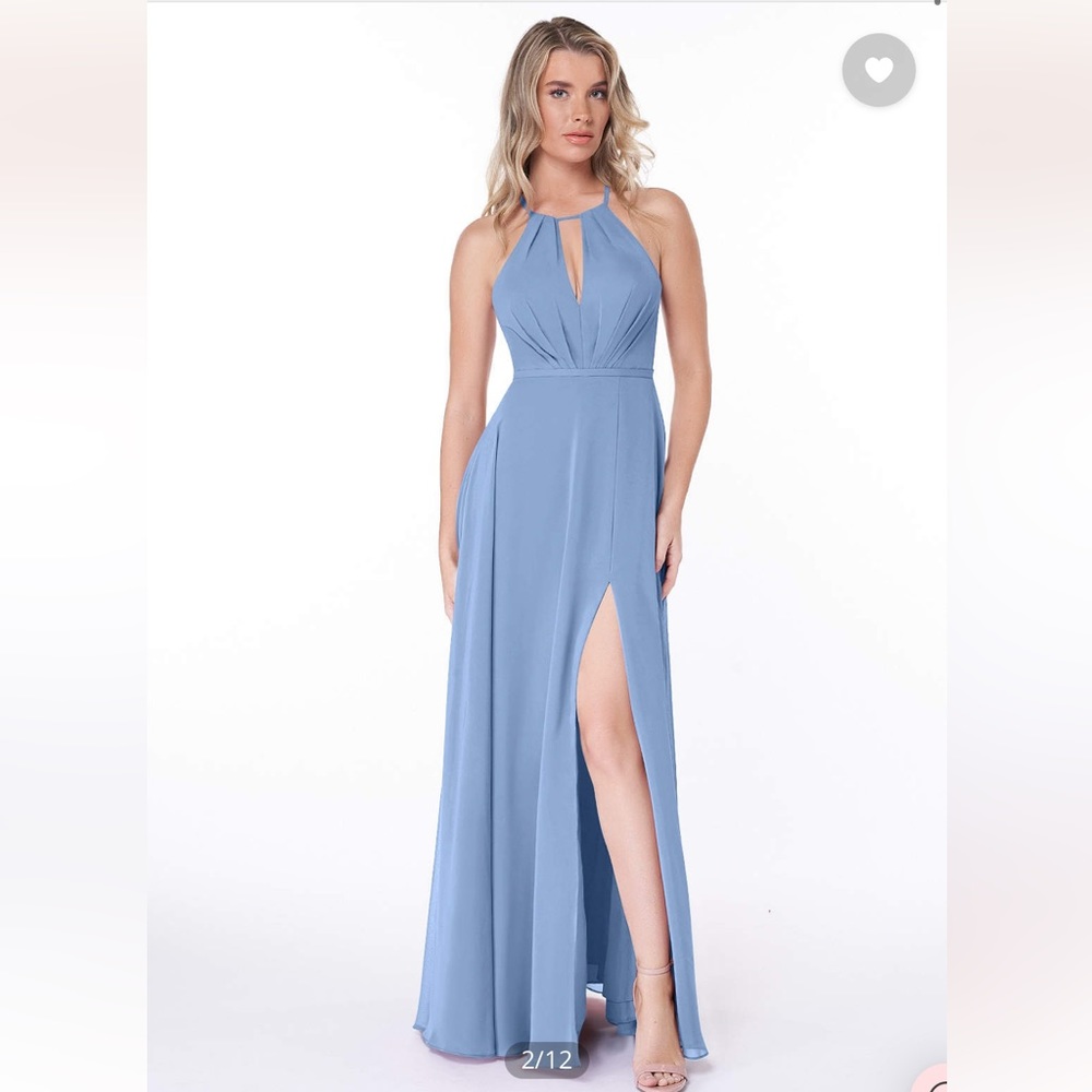Azazie floor length bridesmaid dress